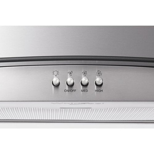 Whirlpool - 30 inches - Convertible - Wall Range Hood - Stainless Steel