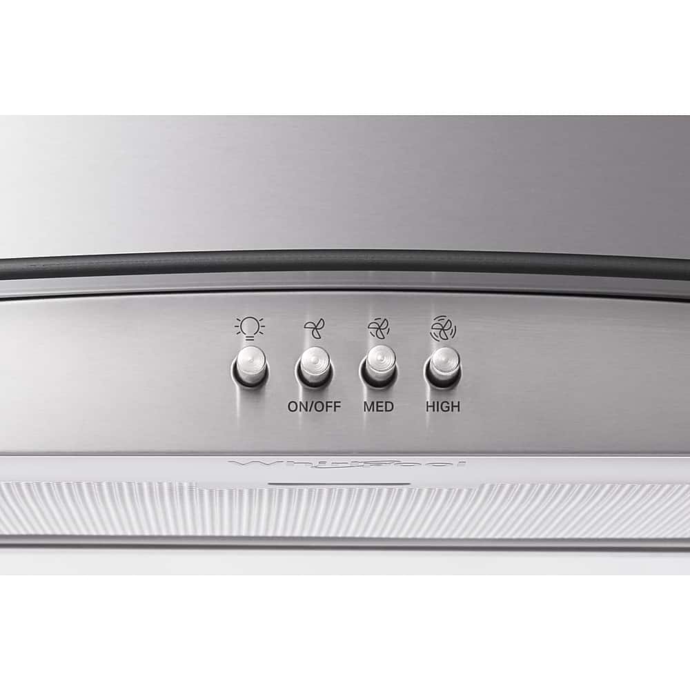 Whirlpool - 30 inches - Convertible - Wall Range Hood - Stainless Steel