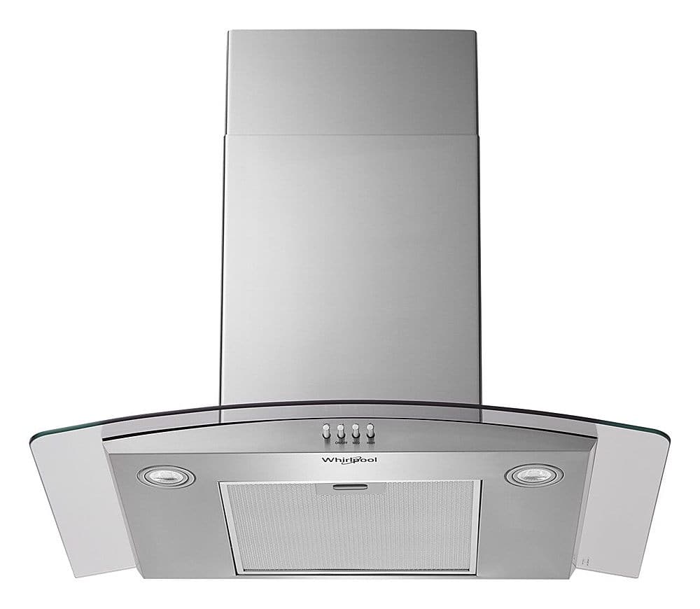 Whirlpool - 30 inches - Convertible - Wall Range Hood - Stainless Steel