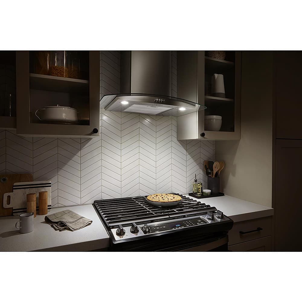 Whirlpool - 30 inches - Convertible - Wall Range Hood - Stainless Steel