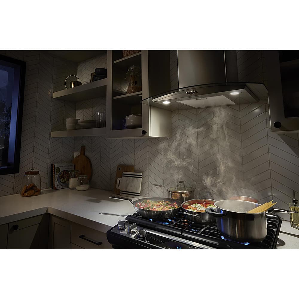 Whirlpool - 30 inches - Convertible - Wall Range Hood - Stainless Steel
