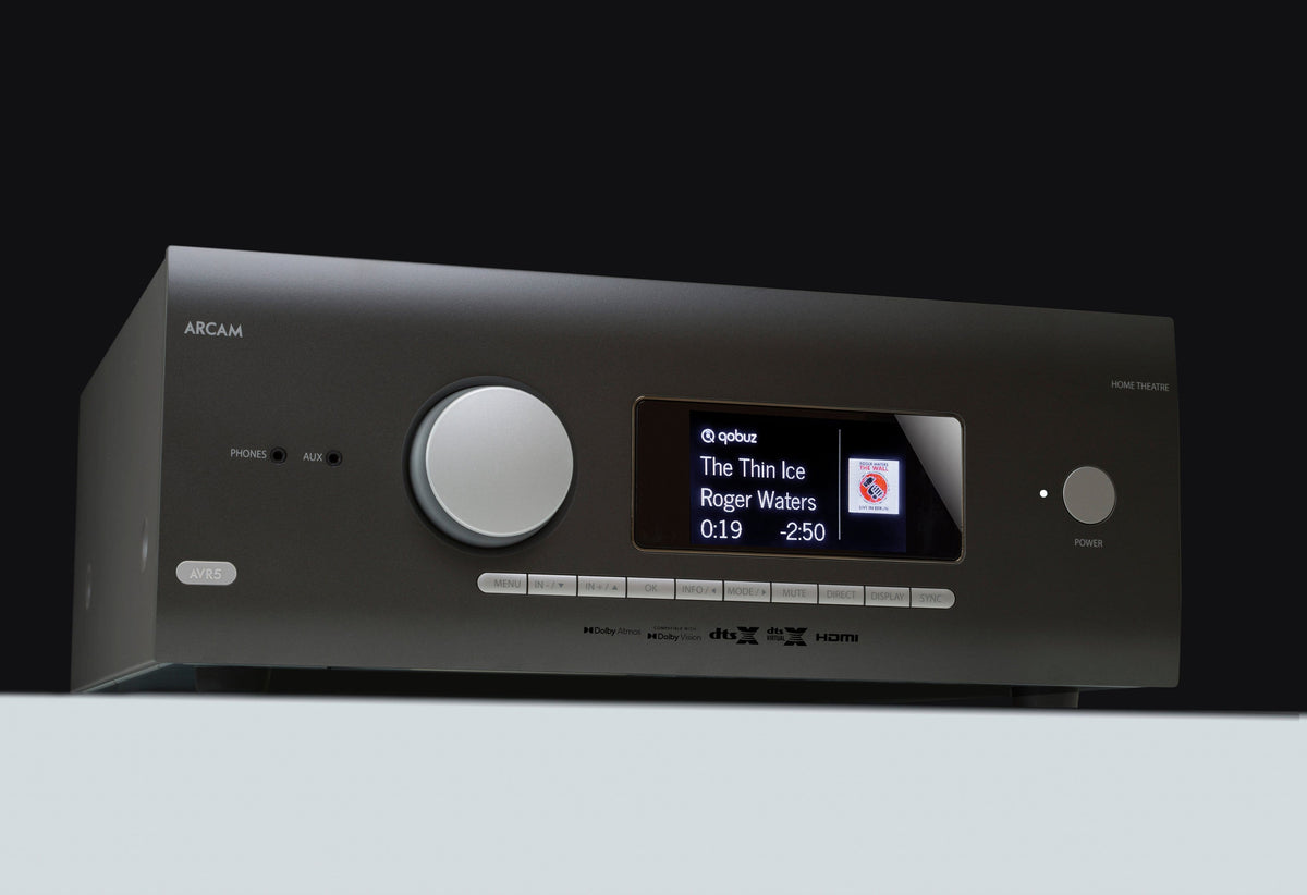 Arcam - AVR5 595W 7.1 Ch. With Google Cast 4K Ultra HD HDR Compatible A/V Home Theater Receiver - Gray