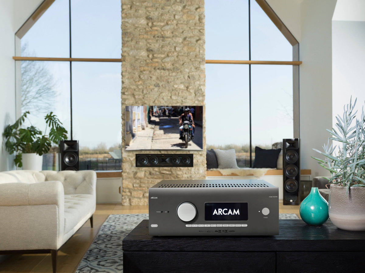 Arcam - AVR5 595W 7.1 Ch. With Google Cast 4K Ultra HD HDR Compatible A/V Home Theater Receiver - Gray