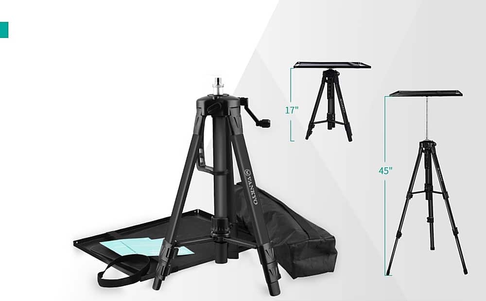 Vankyo - TP20 Aluminum Tripod Projector Stand - Black