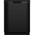 GE - 24" Front Control Built-In Plastic Tub Dishwasher with Steam + Sanitization and 52 dBA - Black