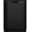 GE - 24" Front Control Built-In Plastic Tub Dishwasher with Steam + Sanitization and 52 dBA - Black