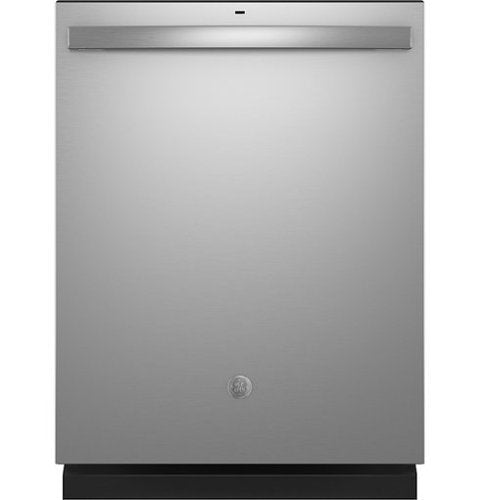 GE - 25" Top Control Smart Built-In Hybrid Stainless Steel Tub Dishwasher with Sanitize Cycle and 50 dBA - Stainless Steel