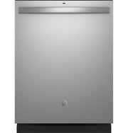 GE - 25" Top Control Smart Built-In Hybrid Stainless Steel Tub Dishwasher with Sanitize Cycle and 50 dBA - Stainless Steel