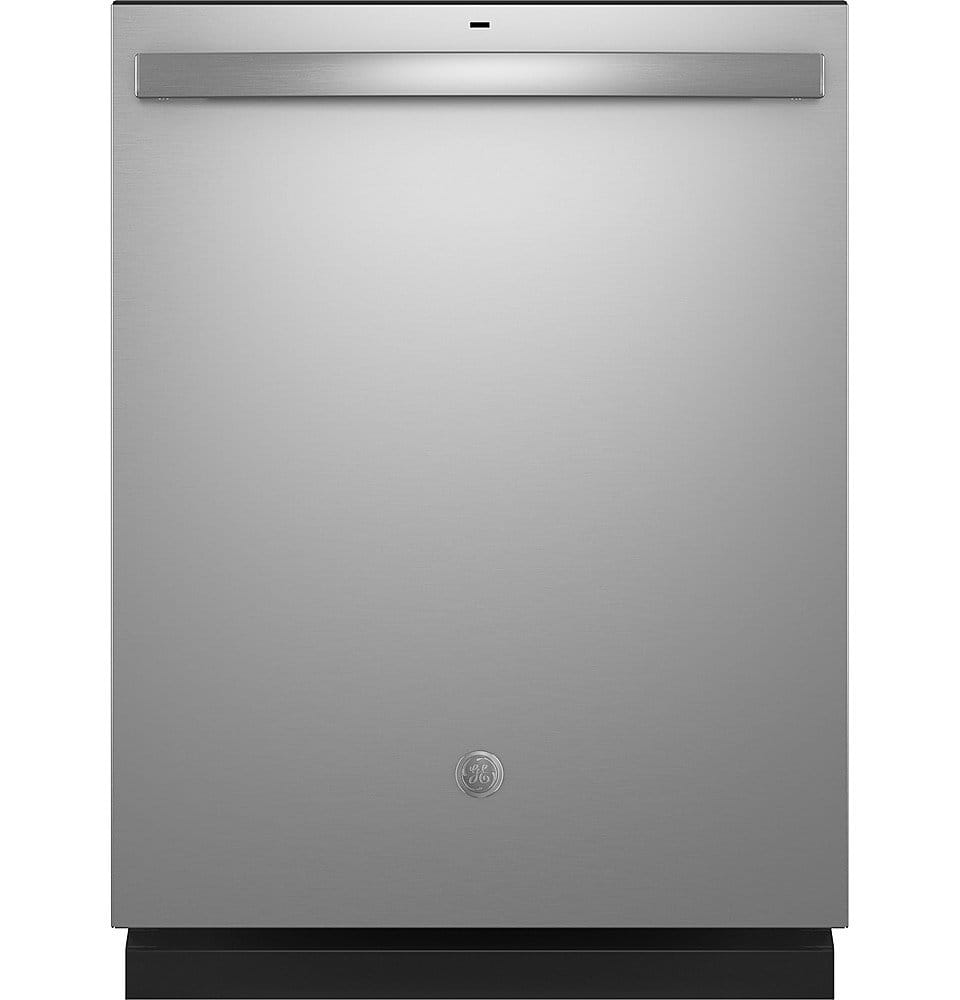GE - 25" Top Control Smart Built-In Hybrid Stainless Steel Tub Dishwasher with Sanitize Cycle and 50 dBA - Stainless Steel