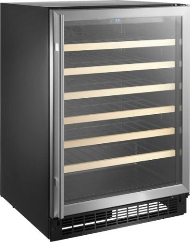 Insignia™ - 61-Bottle Wine Cooler - Stainless Steel
