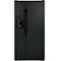 GE - 33 in. Wide 23.2 Cu. Ft. Side-by-Side Refrigerator with External Ice & Water Dispenser - High Gloss Black