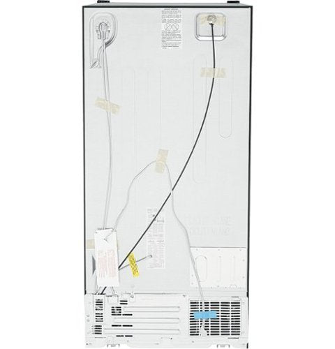 GE - 33 in. Wide 23.2 Cu. Ft. Side-by-Side Refrigerator with External Ice & Water Dispenser - High Gloss Black