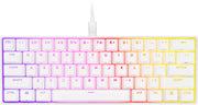 CORSAIR - K65 RGB Mini Wired 60% Mechanical Cherry MX SPEED Linear Switch Gaming Keyboard with PBT Double-Shot Keycaps - White