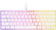 CORSAIR - K65 RGB Mini Wired 60% Mechanical Cherry MX SPEED Linear Switch Gaming Keyboard with PBT Double-Shot Keycaps - White