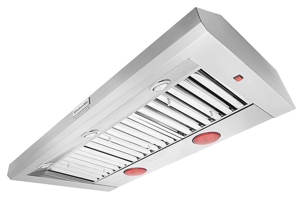 KitchenAid - 48 inches - Recirculating - Wall Range Hood - Stainless Steel