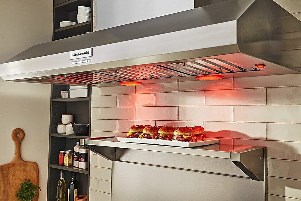 KitchenAid - 48 inches - Recirculating - Wall Range Hood - Stainless Steel