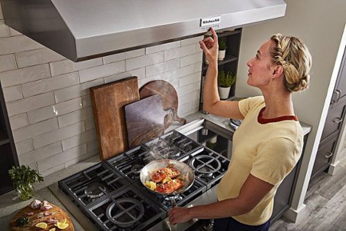 KitchenAid - 48 inches - Recirculating - Wall Range Hood - Stainless Steel
