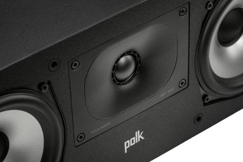 Polk Audio - Monitor XT30 Center Channel Speaker - Midnight Black