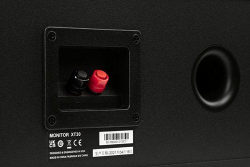 Polk Audio - Monitor XT30 Center Channel Speaker - Midnight Black