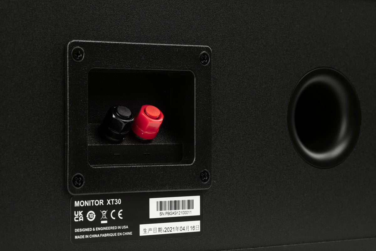 Polk Audio - Monitor XT30 Center Channel Speaker - Midnight Black