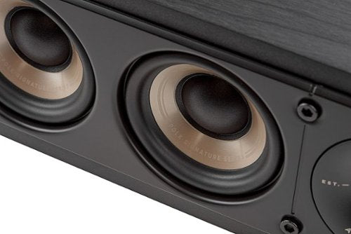 Polk Audio - Signature Elite ES35 Center Channel Speaker - Stunning Black