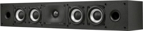Polk Audio - Monitor XT35 Center Channel Speaker - Midnight Black
