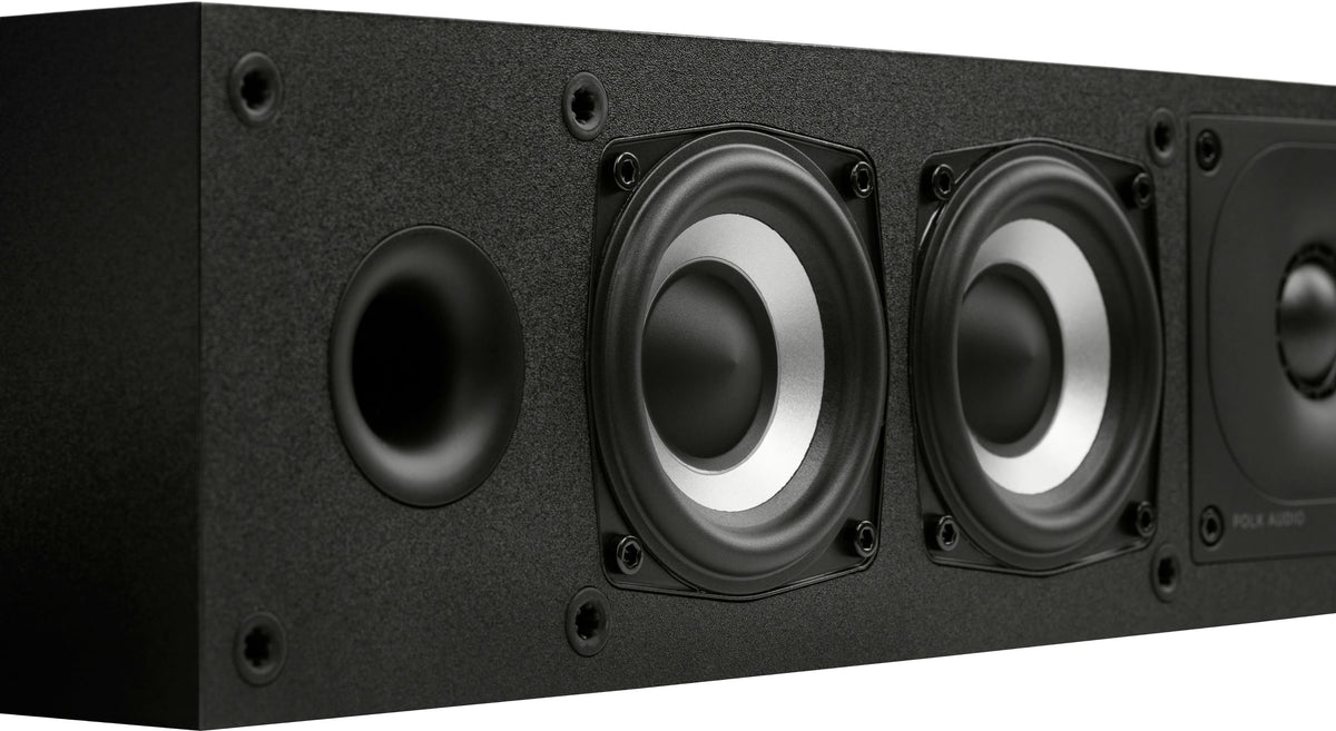 Polk Audio - Monitor XT35 Center Channel Speaker - Midnight Black