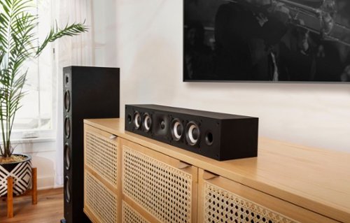 Polk Audio - Monitor XT35 Center Channel Speaker - Midnight Black