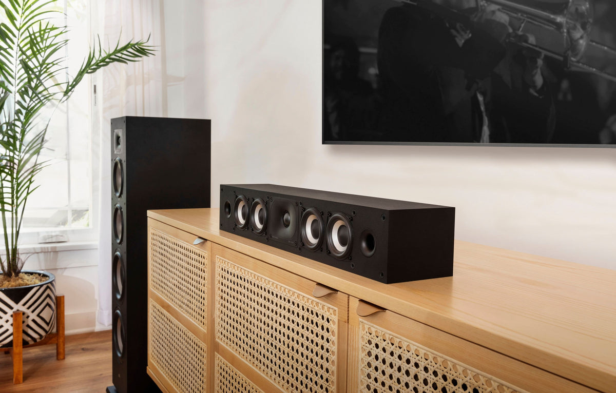 Polk Audio - Monitor XT35 Center Channel Speaker - Midnight Black