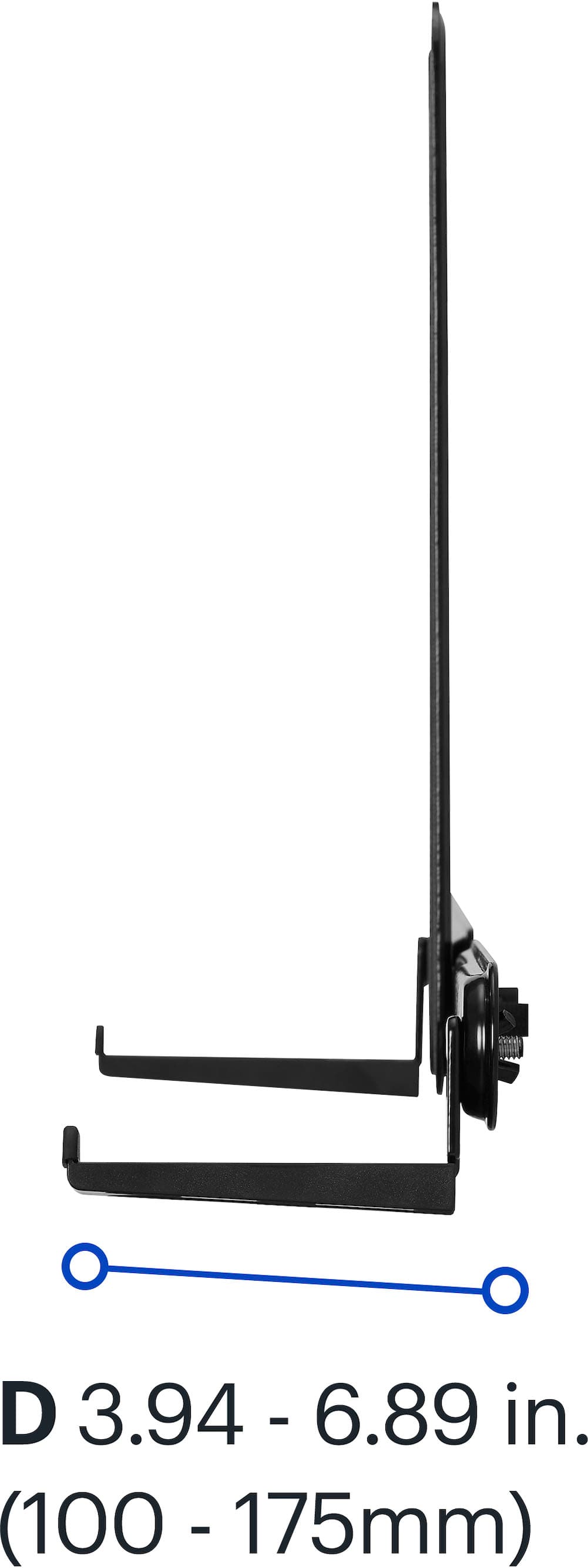 Best Buy essentials™ - Rear/Bottom Soundbar Wall Mount for Most 15 lb. Soundbars - Black