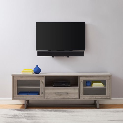 Best Buy essentials™ - Rear/Bottom Soundbar Wall Mount for Most 15 lb. Soundbars - Black