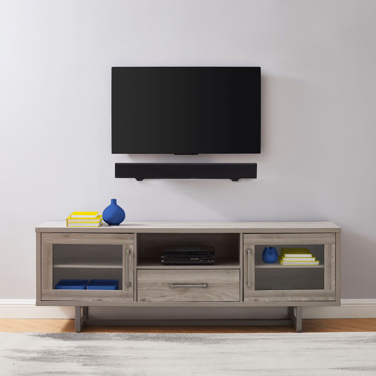Best Buy essentials™ - Fixed Soundbar Wall Mount for Most 20 lb. Soundbars - Black
