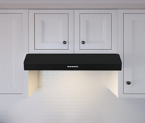 Zephyr - 30 inches - Convertible - Under cabinet Range Hood - Black