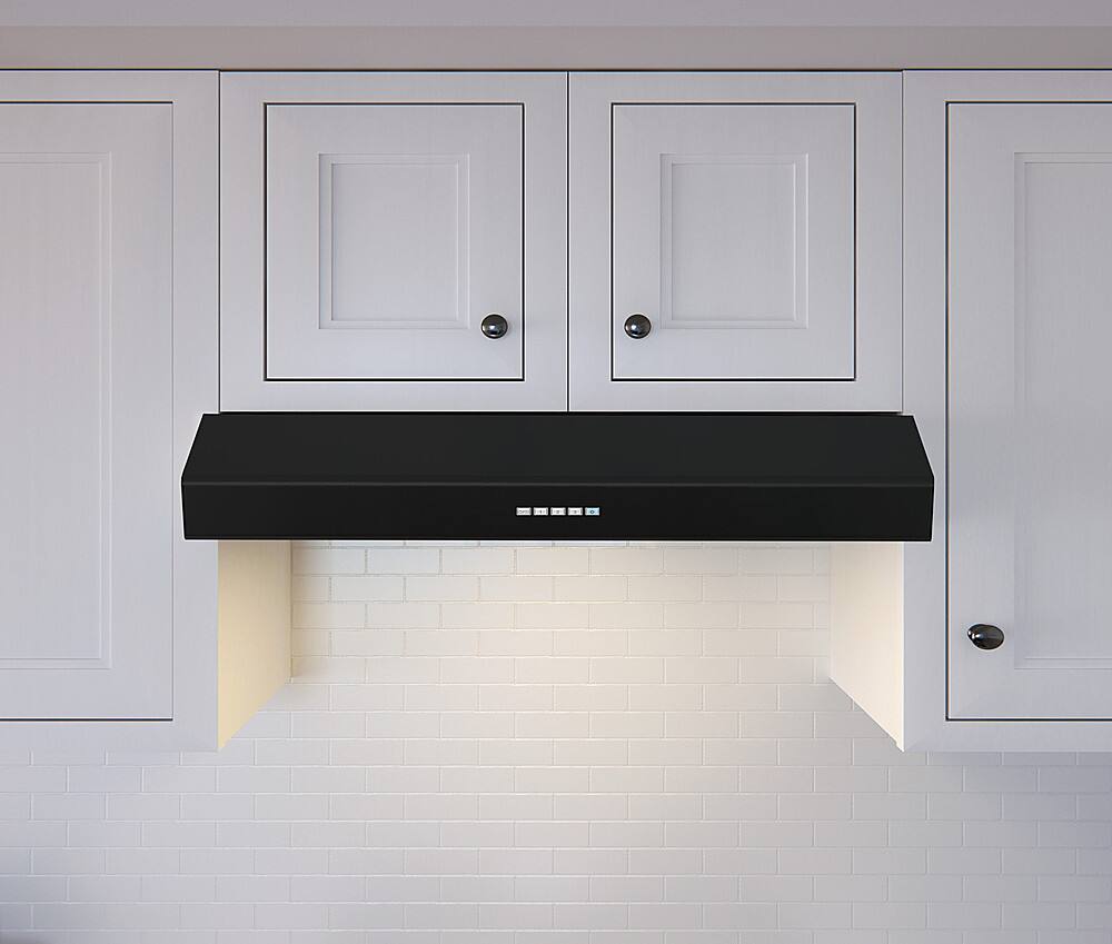 Zephyr - 30 inches - Convertible - Under cabinet Range Hood - Black