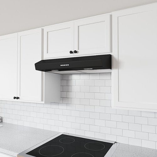 Zephyr - 30 inches - Convertible - Under cabinet Range Hood - Black