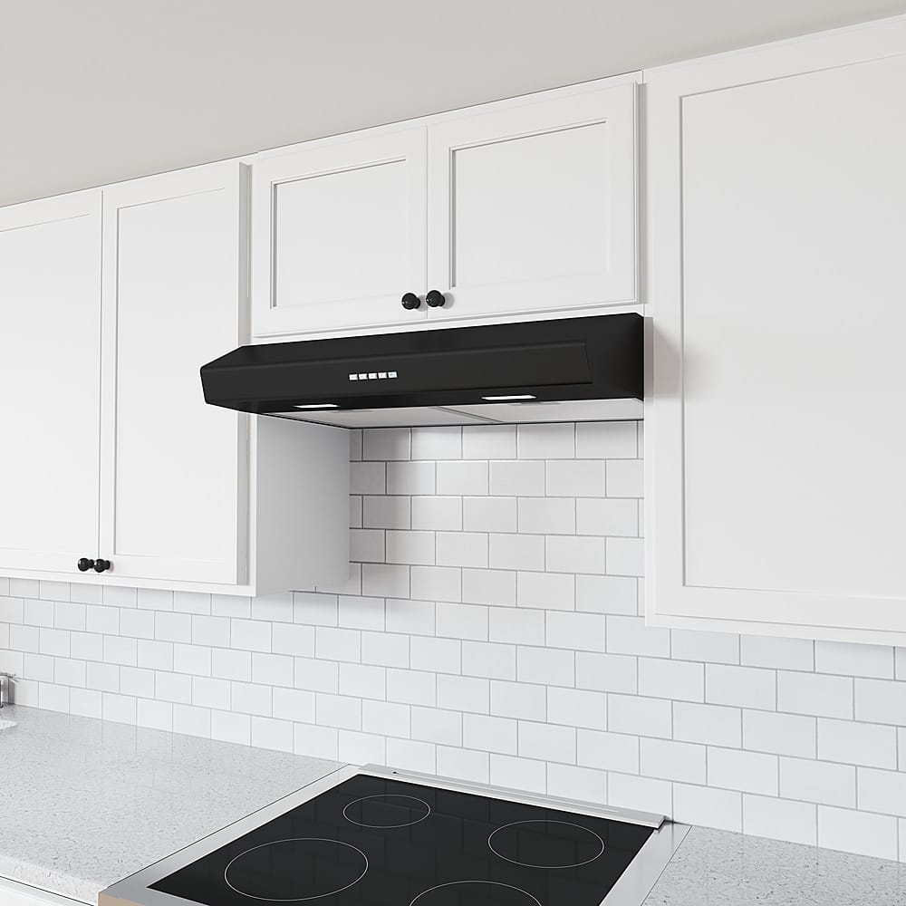 Zephyr - 30 inches - Convertible - Under cabinet Range Hood - Black