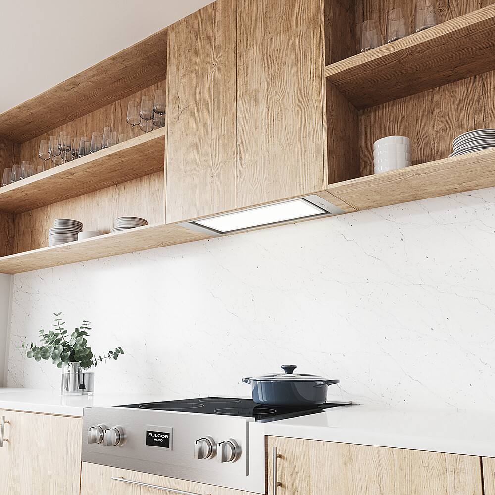 Zephyr - 28 inches - Convertible - Range Hood Insert - Stainless Steel