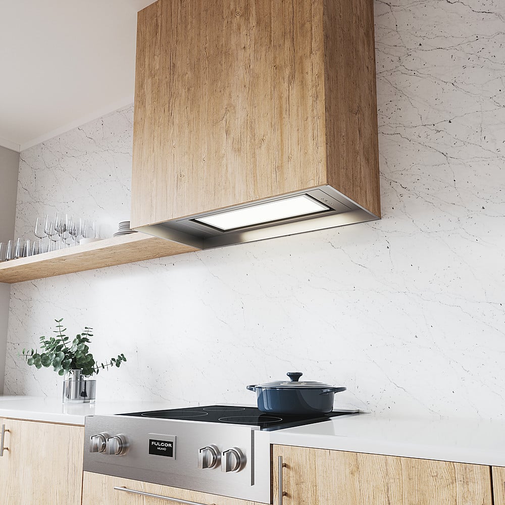 Zephyr - 28 inches - Convertible - Range Hood Insert - Stainless Steel