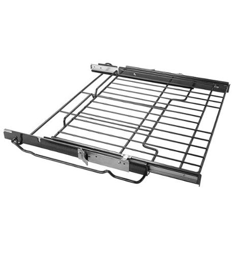 GE - 27" Never-Scrub Heavy-Duty Roller Rack Accessory - Silver