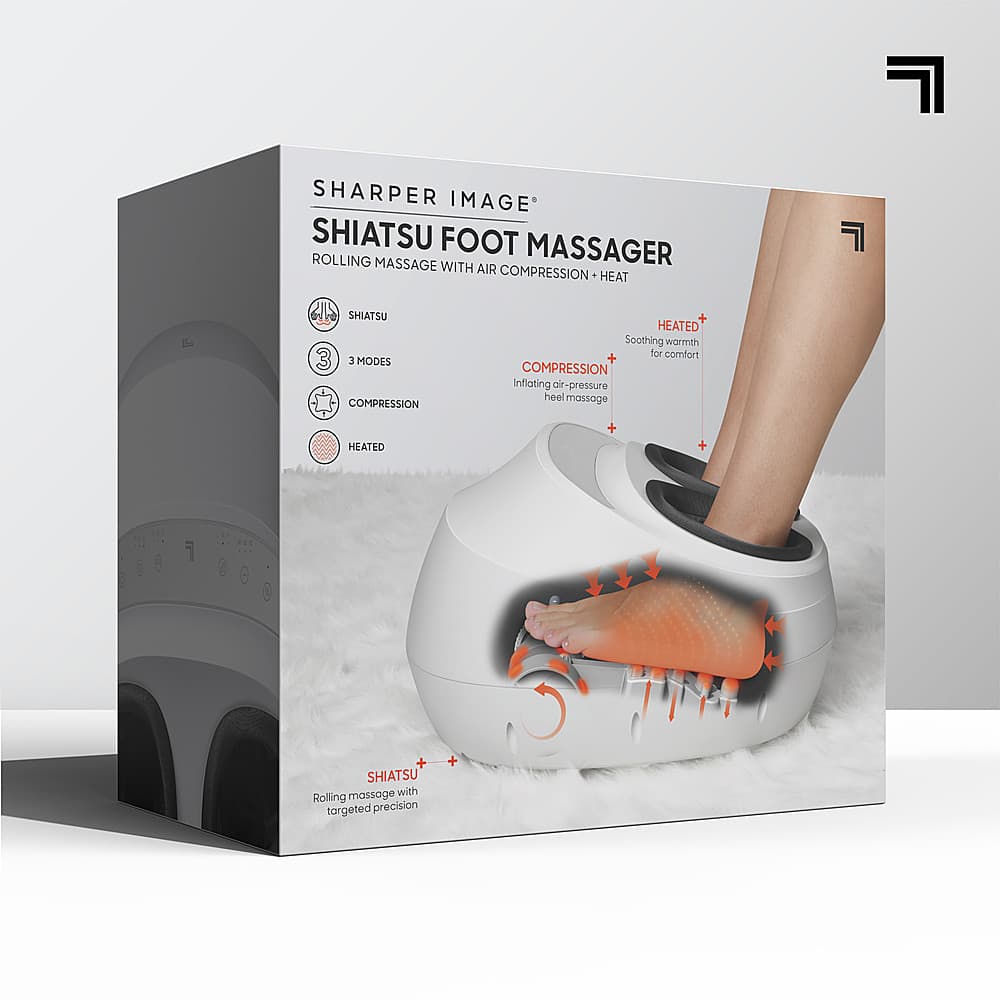 Sharper Image - Shiatsu Foot Massager - White