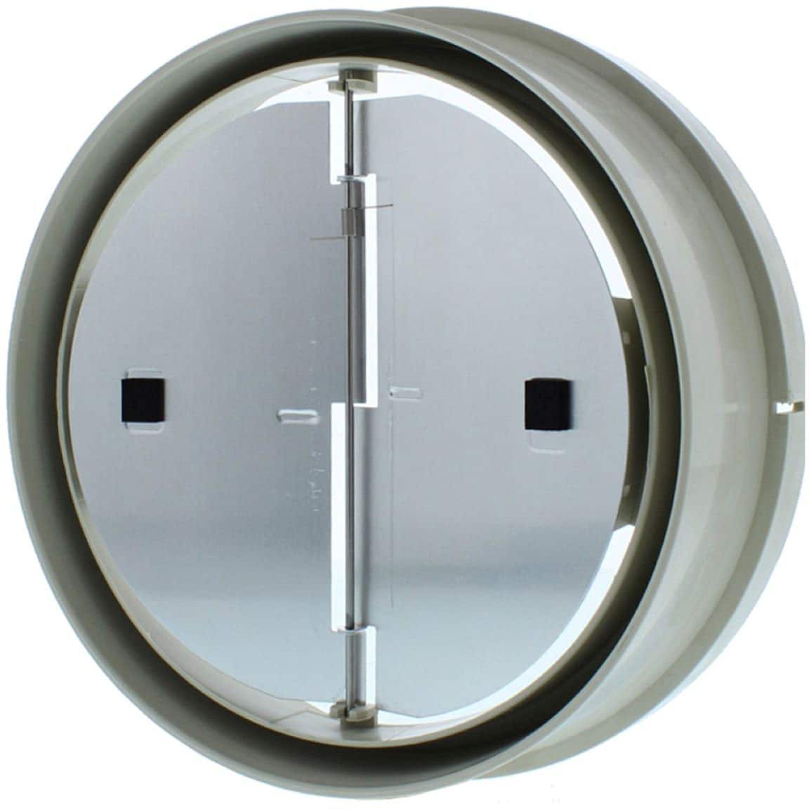 Zephyr - Duct 7 in. Low-Profile Round Damper with Collar for Range Hood - White
