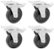 Presrv Casters Accessory for Outdoor Zephyr Presrv Coolers, Kegerators, and Refrigerators - Silver