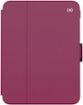 Speck - Balance Folio Case with Microban for Apple iPad mini (A17 Pro) and Apple iPad mini (6th Generation 2021) - Verry Berry Red / Slate Grey