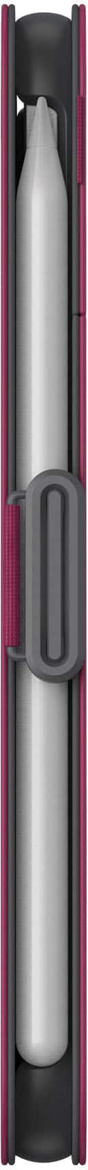Speck - Balance Folio Case with Microban for Apple iPad mini (A17 Pro) and Apple iPad mini (6th Generation 2021) - Verry Berry Red / Slate Grey