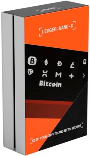 Ledger - Nano X Crypto Hardware Wallet - Bluetooth - Onyx Black