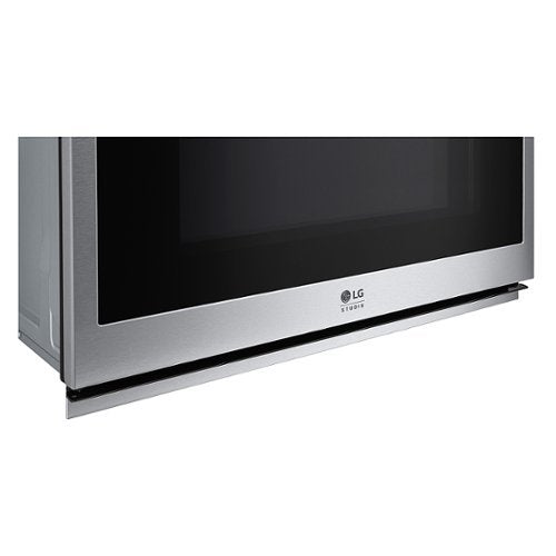 LG - STUDIO 30" 4.7 Cu. Ft. Built-In Single Electric True Convection Smart Wall Oven with Air Fry - Stainless Steel
