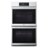 LG - STUDIO 30-in Wide Smart Built-In Electric Convection Double Wall Oven with Air Fry and Sous Vide - Stainless Steel