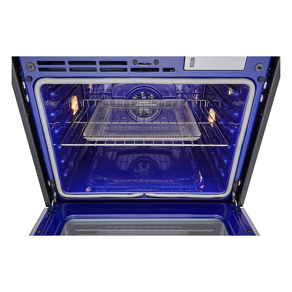 LG - STUDIO 30-in Wide Smart Built-In Electric Convection Double Wall Oven with Air Fry and Sous Vide - Stainless Steel