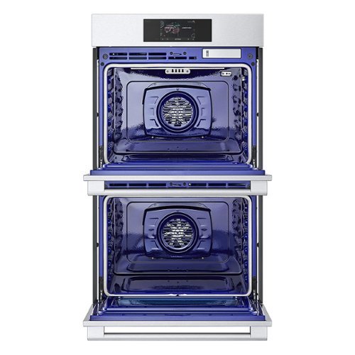 LG - STUDIO 30-in Wide Smart Built-In Electric Convection Double Wall Oven with Air Fry and Sous Vide - Stainless Steel