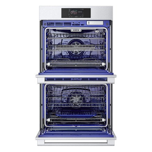 LG - STUDIO 30-in Wide Smart Built-In Electric Convection Double Wall Oven with Air Fry and Sous Vide - Stainless Steel